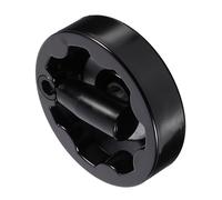 IWOWHERO Manivela de Volante Plegable de Baquelita Negra 12x100 Mm Ranura en T 4 para Máquina Herramienta Industrial, Volante Ondulado Interior Mango Giratorio para Fresadora y Torno