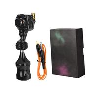 IWOWHERO Máquina de Tatuar Profesional Rotativa de Zinc con Motor de Bolígrafo Herramienta Conveniente para Tatuajes Casa Accesorio Eléctrico para Principiantes y Expertos Color Negro