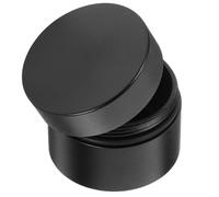 IWOWHERO Mini Pastillero de Aluminio, Organizador Pequeño y Sellado contra Humedad para Medicamentos, Caja Portátil Negra Adecuado para Viaje y Uso Diario