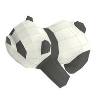 IWOWHERO Modelo de Papel 3d de Panda Geométrico para Manualidades, Fácil de Montar sin Tijeras, Adecuado para Decorar en Fiestas y Exposiciones