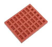 IWOWHERO Molde De Silicona Para Mini Ladrillos De Pared Flexible Y Resistente 4.33X3.46X0.39In Ideal Para Manualidades Diy Maquetas Arquitectónicas Y Casas De Muñecas