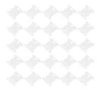 IWOWHERO Organizador de Bobinas de Hilo de Plástico Blanco para Bordado Soporte para 240 Bobinas de Hilo Dental Tabla Enrolladora para Costura y Manualidades DIY Portátil