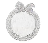 IWOWHERO Paleta De Maquillaje Vacía Para Arte De Uñas 1 Unidad Tamaño Mediano Adorno De Forma Redonda Placa Para Mezclar Colores Salones De Belleza y Uso Doméstico