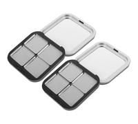 IWOWHERO Paletas Vacías Magnéticas para Sombras de Ojos y Rubores, 2 Unidades Espejo, Material Resistente, para Maquilladores y Amantes del Maquillaje