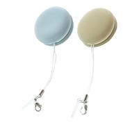 IWOWHERO Paños Limpiadores de Pantalla de Esponja Forma de Macarrón, Doble Cara, Fáciles de Usar para Limpieza de Lentes de Gafas y Pantallas de Tablet y Ordenador, Pack de 2 Unidades