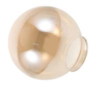 IWOWHERO Pantalla de Lámpara de Vidrio Esférica de Repuesto 150mm Color Ámbar Boca Abierta, Globo para Lámparas Colgantes y Luminarias Interiores, Pantalla de Cristal para Iluminación
