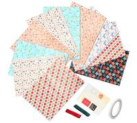 IWOWHERO Papel para Envolver Regalos Flores 10 Piezas Papel de Embalaje Floral Multifuncional para Cumpleaños y Manualidades para Flores y Cajas Diseño Animal Cobre