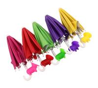 IWOWHERO Paquete de 5 Parasoles Portátiles para Teléfono Móvil Soporte Integrado Colores Rojo Rosa Morado Verde y Amarillo Protección Solar Antirreflejos para Uso Exterior Playa