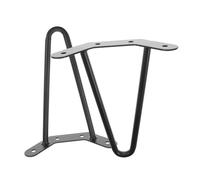 IWOWHERO Patas de Mesa de Metal Horquilla 200 Mm Certificadas Soporte Triangular para Muebles Escritorio y Comedor 2 Piezas Uso Hogar y Oficina