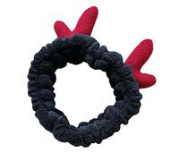 IWOWHERO Pc 1 envoltura de cabeza de niña hair topper banda ancha para el cabello diadema cosmética para el cabello diadema de spa diadema con pasador de pelo women diademas de mujer Black