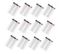 IWOWHERO Pegatinas para Cejas 12 Piezas 6d Realistas Impermeables de Fácil Aplicación para Cejas Claras o Escasas Uso Diario