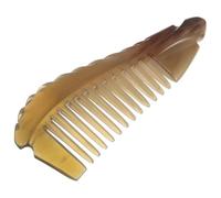 IWOWHERO Peine de Cuerno de Yak Antistático para Mujer Peine Compacto y Portátil para Desenredar y Peinar Cabello Rizado y Ondulado Herramienta Natural para Cuidado Capilar