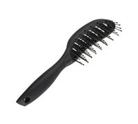 IWOWHERO Peine de Masaje Curvado para Peluquería Peine de Peluquería para Mujeres Diseño Ligero y Duradero Cepillo para Peinar y Masajear el Cabelludo para Cabello Rizado y Color Negro