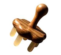 IWOWHERO Peine De Masaje De Cuerno Dientes Anchos Peine Cuidado Del Cabelludo Cabello Herramienta De Masaje De Puntos De Acupuntura El Baño