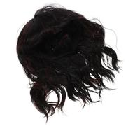 IWOWHERO Pelucas Onduladas Y Largas para Mujer Peluca Corta para Mujer con Extensión de Cabello Postiza Conjunto de para Disfrazarse