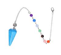 IWOWHERO Péndulo De Cristal Hexagonal De Sanación Para y Decoración Accesorio De Joyería Natural Diseño Elegante y Duradero Para Ceremonias y Conmemoraciones