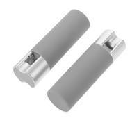 IWOWHERO Pesos para Cortinas de Hierro y Plástico Diseño Gris Elegante Accesorios para Cuerda de Cortina Protección y Fácil Instalación Pack de 2 Piezas para Persianas