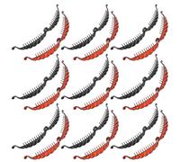 IWOWHERO Pinzas Banana Cabello 20 Unidades Negras y Café Clips Planos Pequeños de Plástico y Resina Sujetadores Elásticos para Coletas y Peinados Diarios en Mujer