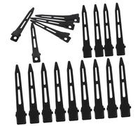 IWOWHERO Pinzas Cabello Sin Arrugas 30 Unidades Tamaño Pequeño Pinzas De Cocodrilo Metal Para Mujer Maquillaje Deporte Peinado Multifuncional Clips De Cabello Resistente Negro