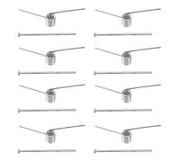 IWOWHERO Pinzas de Resorte de Acero Inoxidable Tipo V, 8 Piezas, Clips Metálicos para Cabello, Resortes de Repuesto para Garras de Pelo, Accesorios para Reparación y Bricolaje en Cuidado