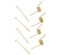 IWOWHERO Pinzas de Resorte Metálicas Tipo V para Pinzas de Pelo, Acero Inoxidable, Plateadas, 4 Unidades, Accesorios de Repuesto para Garras de Cabello, Uso en Cuidado del Cabello