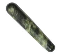 IWOWHERO Pluma De Masaje De Masaje De Jade Verde Masajeador De Puntos De Acupuntura Varilla De Acupuntura Para Aliviar El Facial Guasha Para Relajación Spa