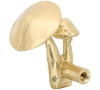 IWOWHERO Pomo para Armario de Latón Dorado, Tirador de Mueble Metálico Vintage, Fácil de Instalar y Decorativo para Muebles del Hogar como Armarios y Zapateros