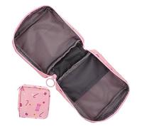 IWOWHERO Porta Tampones Portátil de Poliéster, Bolsa Menstrual de Uso Diario, Neceser Desplegable para Guardar Tampones y Almacenamiento Sanitario
