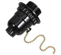 IWOWHERO Portalámparas Cadena de Tracción E27 y Casquillo de Baquelita, Accesorio para Lámpara Interruptor de Tiro para Uso en Oficinas y Viviendas