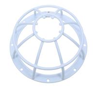 IWOWHERO Protector Jaula de Hierro Blanco Sensor Diseño Fuego para Redondo y Semi Empotrada para Instalaciones Comerciales y Áreas Públicas