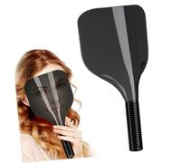 IWOWHERO Protector para Corte de Cabello con Mango contra Salpicaduras de Tinte y Spray Cobertura Plástica para Peluquería y Cuidado del Cabello Profesional