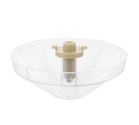 IWOWHERO Recipiente Colector de Aceite Transparente de 12 Cm para Campana Extractora, Taza de Plástico Resistente a Altas Temperaturas Filtro Integrado, Accesorio Extraíble para Cocina