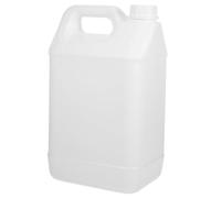 IWOWHERO Recipiente Hermético para Líquidos 5L con Tapa Cubo de Plástico Resistente y Duradero Color Blanco Lechoso Contenedor para Almacenamiento Químico E Industrial Adecuado para Uso