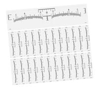 IWOWHERO Regla para Cejas Desechable 100 Unidades Pvc Marcador Plantilla Medición Precisión para Mujeres Artista Maquillaje Profesional Microblading