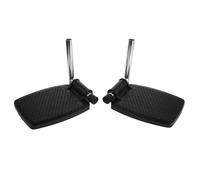 IWOWHERO Reposapiés Mejora Comodidad y Fácil Limpieza para Abs y Hierro Silla de Ruedas de Abs y Hierro Par de Repuesto para Uso en Casa y Rehabilitación