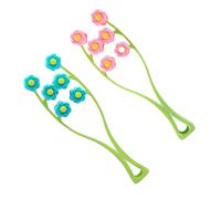 IWOWHERO Rodillo de Masaje Facial de Flor, Masajeador Multiusos de PP, 2 Piezas por Set, para Cuello y Mejillas