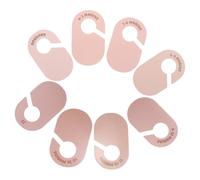 IWOWHERO Separadores de Ropa para Ñiño 1-24 Meses, Tarjetas Divisorias para Armario Infantil, 8 Piezas de Cartón Rosa, Organizador de Guardería para Recién Nacidos, Etiquetas de Tallas