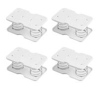 IWOWHERO Soporte de Resorte para Caja de Servilletas 4 Piezas Elevación Ajustable, Base de Metal Resistente, Diseño Nórdico Minimalista para Sala y Comedor, Porta Pañuelos Estable