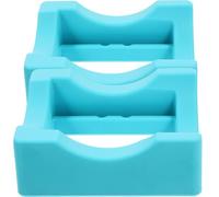 IWOWHERO Soporte de Silicona Antideslizante para Tazas Pequeñas Azul Verdoso, 2 Piezas, Cuna Compacta para Vasos y Jarras, Accesorio Portátil para Manualidades y Uso Diario