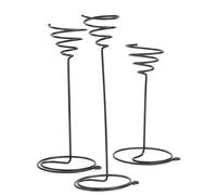 IWOWHERO Soporte Decorativo para Flores en Espiral de Metal Juego de 3 Piezas Resistente y Ecológico Adecuado para Decoración de Jardín Balcón y Hogar