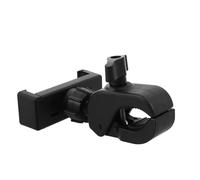 IWOWHERO Soporte Giratorio Ajustable para Teléfono Móvil Pinza Segura para Manillar de Bicicleta Soporte para Celular para Videollamadas y Uso Exteriores Diseño Portátil 360 Grados