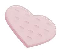 IWOWHERO Soporte Injerto Pestañas Almohadilla Cristal Corazón Para Salones Belleza