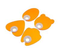 IWOWHERO Tablero de luz profesional 4 piezas protector de lámpara de uñas acrílico naranja escudo extraíble para lámparas de curado y protección contra luz azul