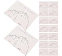 IWOWHERO Tableros de exhibición de uñas postizas, 15 piezas, para mostrar diseños de uñas y colores en salones de belleza y coleccionistas de uñas