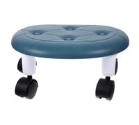 IWOWHERO Taburete bajo Multifuncional Portátil Ruedas Pequeñas, Tamaño Mini, Material PP y Metal, Rotación 360 Grados, para Uso en Hogar y Garaje, Banquito Cómodo y Silencioso