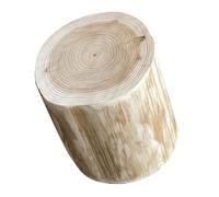 IWOWHERO Taburete De Madera Maciza Pequeño para Cambiarse De Zapatos, Diámetro 18-21 Cm y Alto 30 Cm, Taburete Decorativo Multiusos para Interior y Exterior, Diseño Rústico Natural De Tocón De Árbol