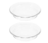 IWOWHERO Tapa de Tetera de Vidrio Transparente 2 Piezas, Cubierta Sellada para Infusor de Té, Accesorio de Repuesto para Teteras de Porcelana, Adecuado para Uso en Hogar y Exteriores