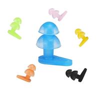 IWOWHERO Tapones De Oídos Para Nadar Impermeables 6 Pares Colores Surtidos Silicona Para Niños Protección Auditiva Natación Piscina Uso Infantil