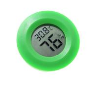 IWOWHERO Termómetro Higrometro Digital Redondo Hogar Oficina con Pantalla LCD Precisa Medidor Temperatura y Humedad Interior Verde