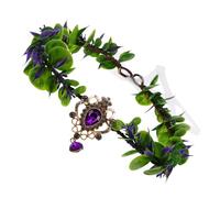 IWOWHERO Tocado de Hadas Artesanal V Forma Floral Ligera para Novia y Damas de Honor Accesorio Bohemio para Bodas y Fiestas Temáticas